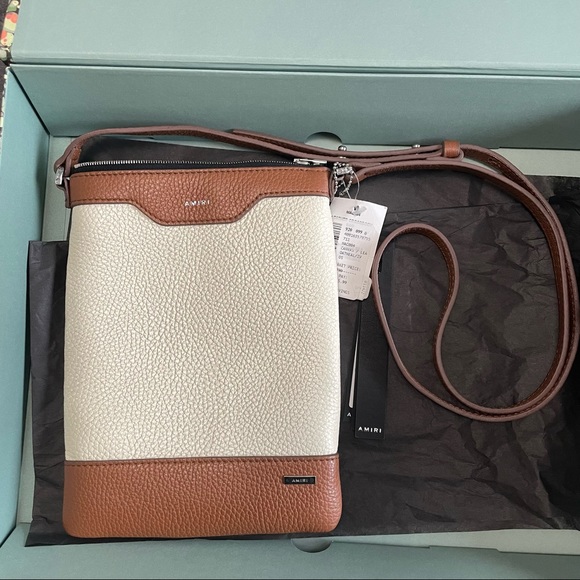 AMIRI Other - Amiri Leather Leather Crossbody Bag Oatmeal Brown NWT